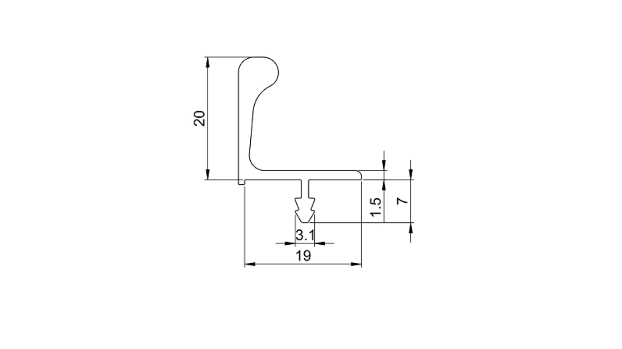 Thông Số Kỹ Thuật Tay Nắm Tủ Dạng Thanh Nhôm Màu Hồng 3000mm Imundex 7757059
