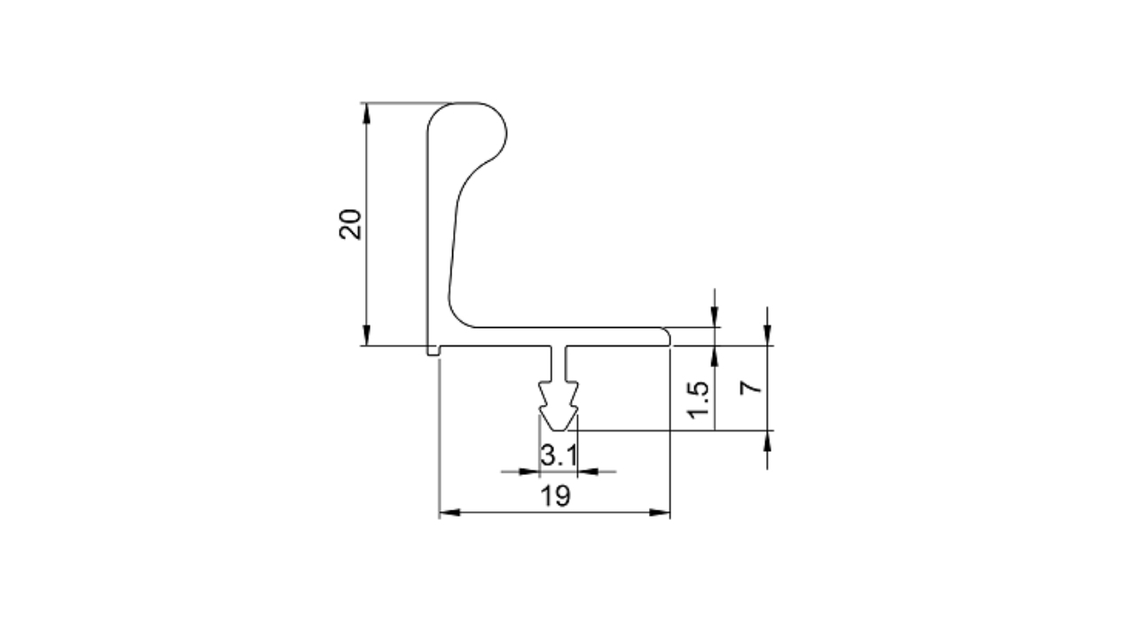 Thông Số Kỹ Thuật Tay Nắm Tủ Dạng Thanh Nhôm Màu Vàng 3000mm Imundex 7758059
